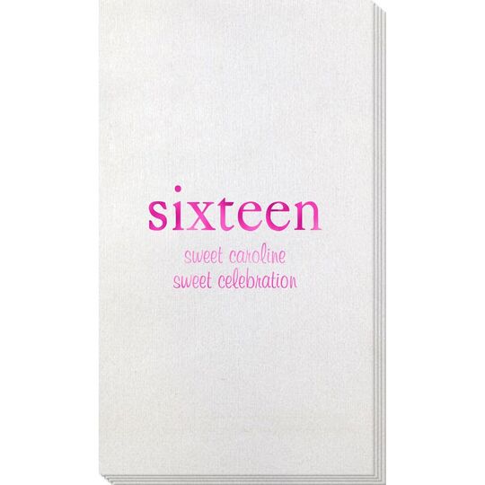 Big Number Sixteen Bamboo Luxe Guest Towels